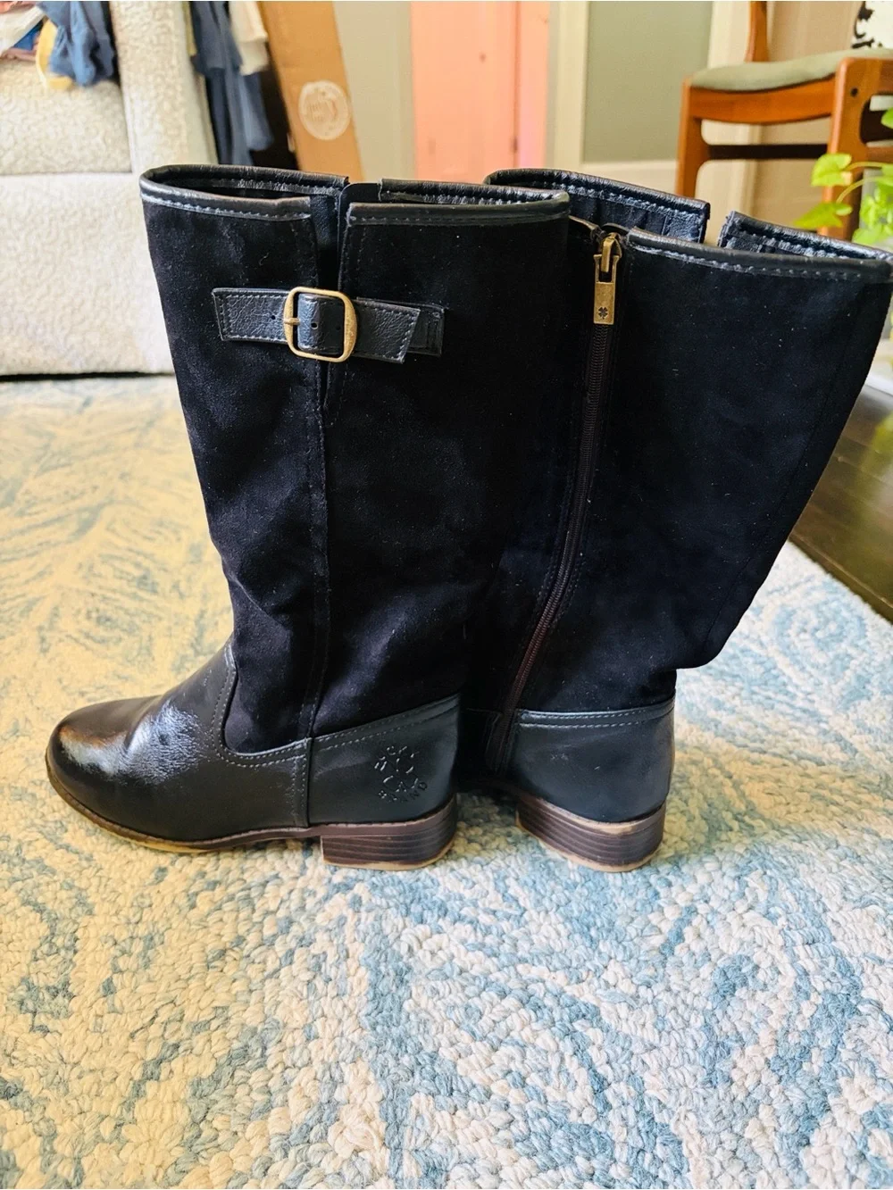 Lucky Brand Black Girls' Knee-High Boots